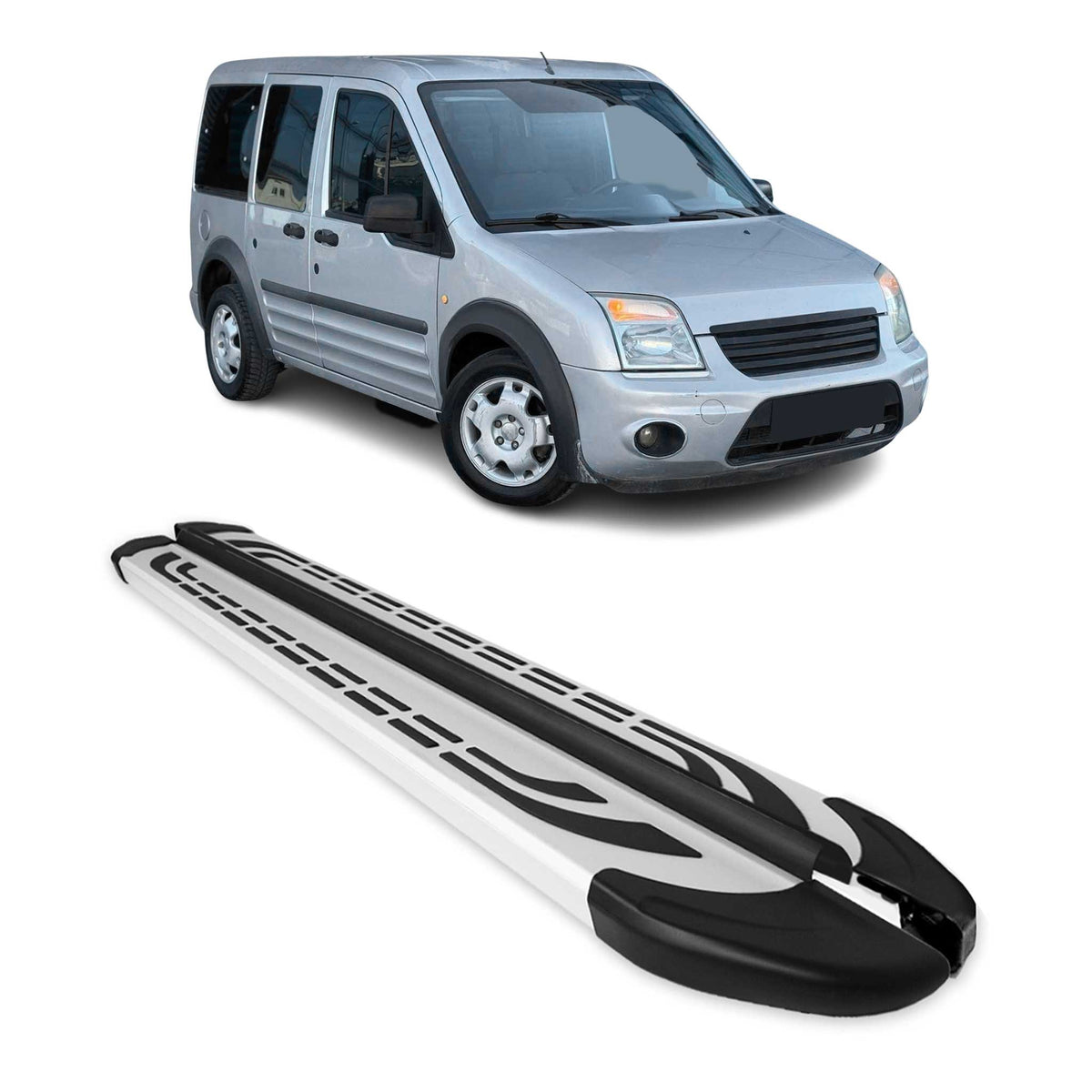Trittbretter Seitenschweller Seitenbretter für Ford Connect 2002-2013 L1 Kurzer