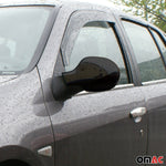 Spiegelkappen Spiegelabdeckung für Renault Thalia 2008-2013 Chrom ABS Dunkel