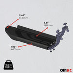 Trittbretter Seitenschweller für Fiat Scudo 2007-2016 L2 Langer Alu Schwarz
