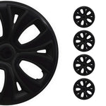 4x Radkappen Radzierblenden Radblenden für 15" Zoll Stahlfelgen Schwarz