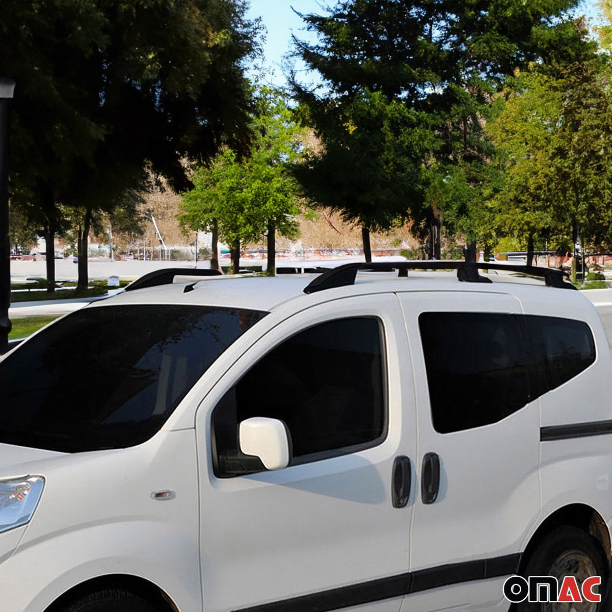 Aluminium Dachreling Querträger für Mitsubishi L200 2019-2026 Schwarz 2x