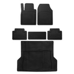 Fußmatten & Kofferraumwanne Set für Renault Kadjar Antirutsch Universal Schwarz