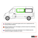 Seitenfenster Schiebefenster für Renault Master 2010-2024 Auto Links L1
