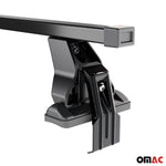Menabo Dachträger für Mercedes C Klasse W202 Limo 1993-2000 50kg Stahl Schwarz