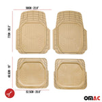 Fußmatten Automatten für BMW X3 3D Passform Hoher Rand Universal Beige