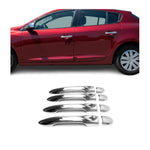 Türgriffe Blenden Türgriff für Renault Laguna 3 / Smart Forfour 4 Tür Chrom 8x