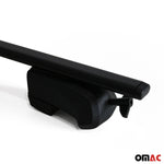 Dachträger Grundträger für Opel Crossland 2021-2024 75kg Stahl Schwarz 2 tlg
