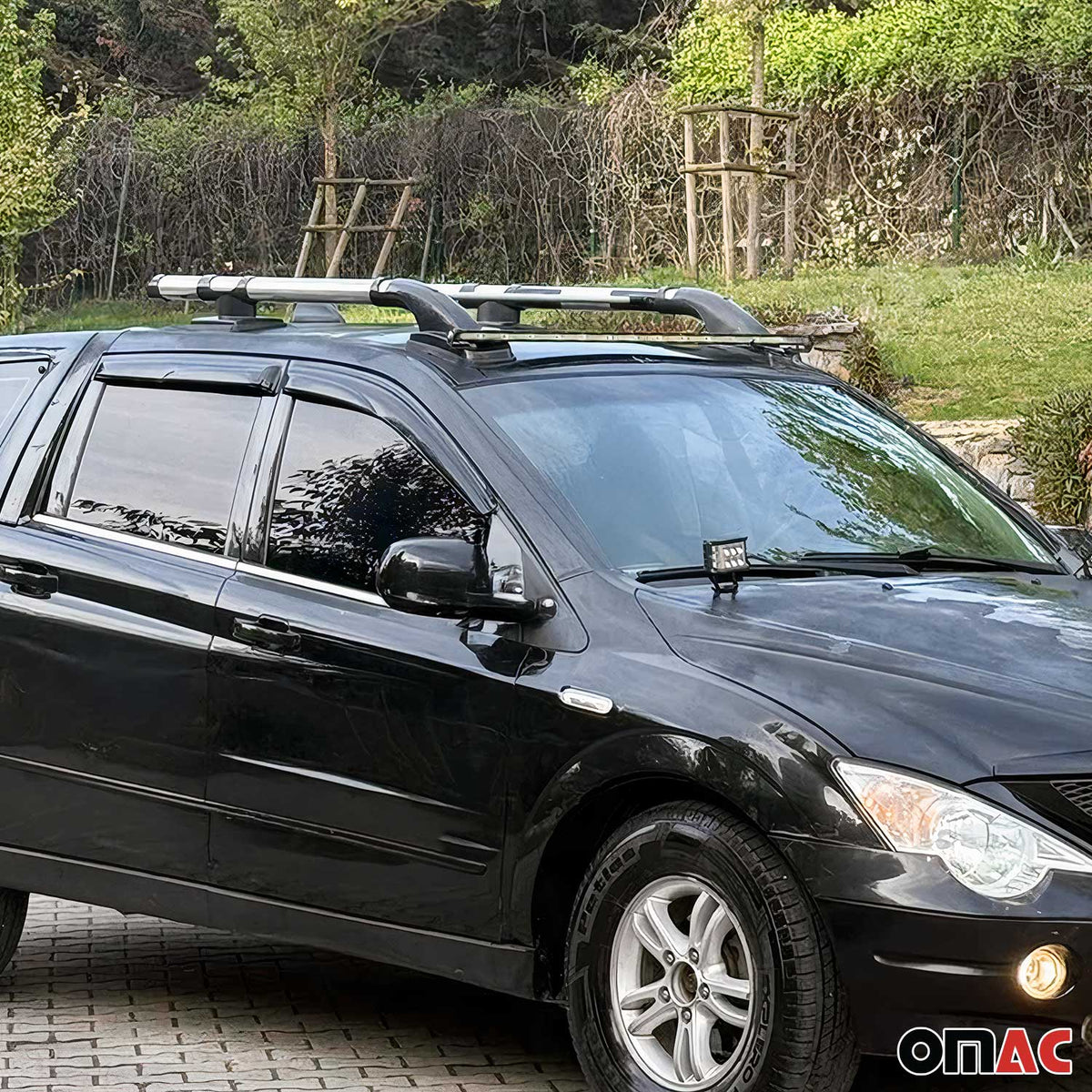 Fensterleisten Zierleisten für Ssangyong Actyon Sports 2006-2012 Edelstahl 4tlg