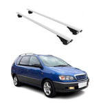 Dachträger Grundträger für Toyota Picnic 1996-2001 75kg Stahl Silber 2 tlg