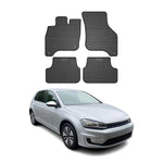 OMAC Gummi Fußmatten für VW e-Golf 2014-2019 Automatten Gummi Schwarz 4tlg