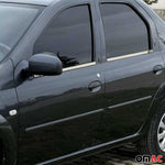 Fensterleisten Zierleisten für Dacia Logan MCV I 2006-2012 Edelstahl 4tlg