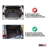OMAC Gummi Kofferraumwanne für Skoda Rapid Spaceback 2013-2019 TPE Laderaumwanne