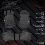 Fußmatten Gummimatten für Subaru Forester IV 2013-2018 Premium Schwarz TPE 3x