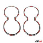 Getränkehalter Rahmen Cupholder für Hyundai Veloster 2011-2017 Chrom Silber 2tlg