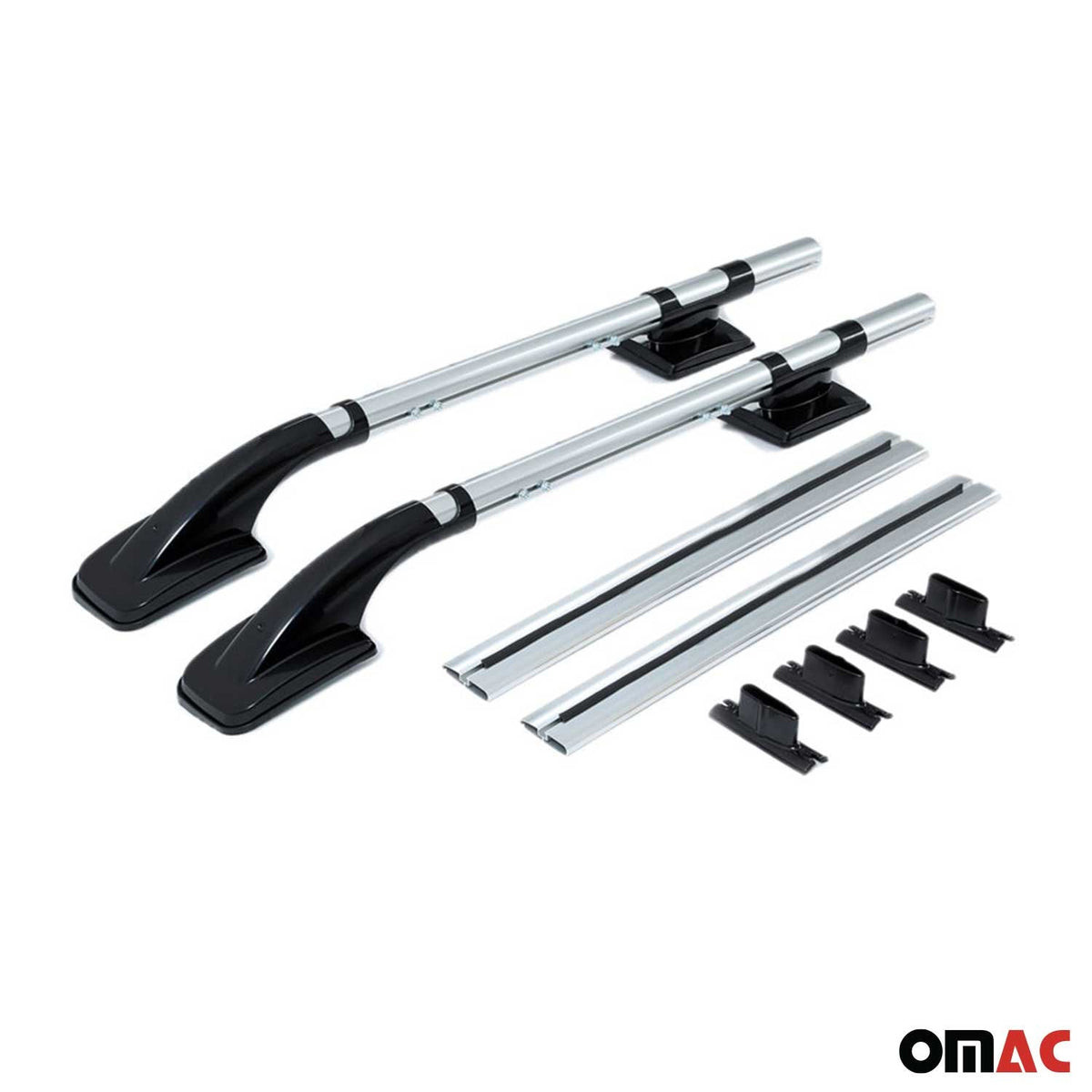 Dachreling & Dachträger Satz für Mazda BT-50 2006-2012 Aluminium Grau 4x