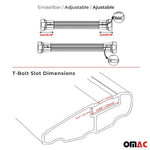 Dachträger Grundtäger für Honda CR-V mk1 1995-2001 75kg Aluminium Schwarz 2 tlg Namma Markt