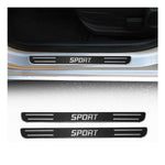 Einstiegsleisten Türschweller Sport für BMW 1er 2012-2019 Chrom Kohlefaserfolien