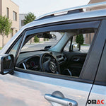Windabweiser Regenabweiser für Jeep Renegade 2014-2024 Dunkel Acryl 2tlg