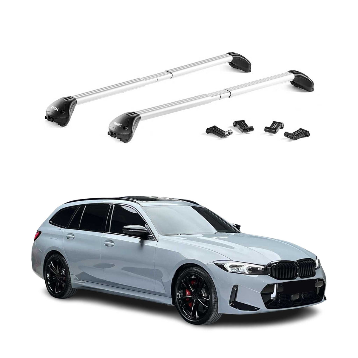 Dachträger Grundtäger für BMW 3er Touring F31 G21 2012-2026 100kg Silber Alu ABE Namma Markt