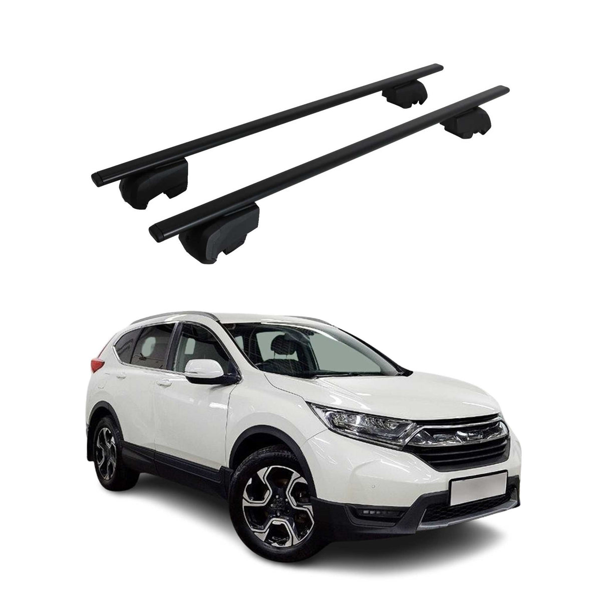 Dachträger Gepäckträger für Honda CR-V 2018-2023 Grundträger ABE Schwarz 2x