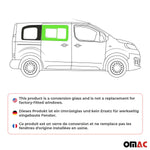 Schiebefenster Seitenfenster für Fiat Scudo 2022-2026 Schwarz Rechts L1
