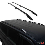 Dachreling Dachgepäckträger für VW Caddy Maxi 2020-2026 Langer L2 Alu Schwarz