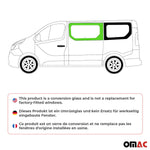 Seitenfenster Auto für Fiat Talento 2016-2020 L1 L2 Kasten Vorne Links Schwarz