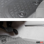 OMAC Gummimatten Fußmatten für BMW X5 E70 2006-2013 TPE Automatten Grau 4x