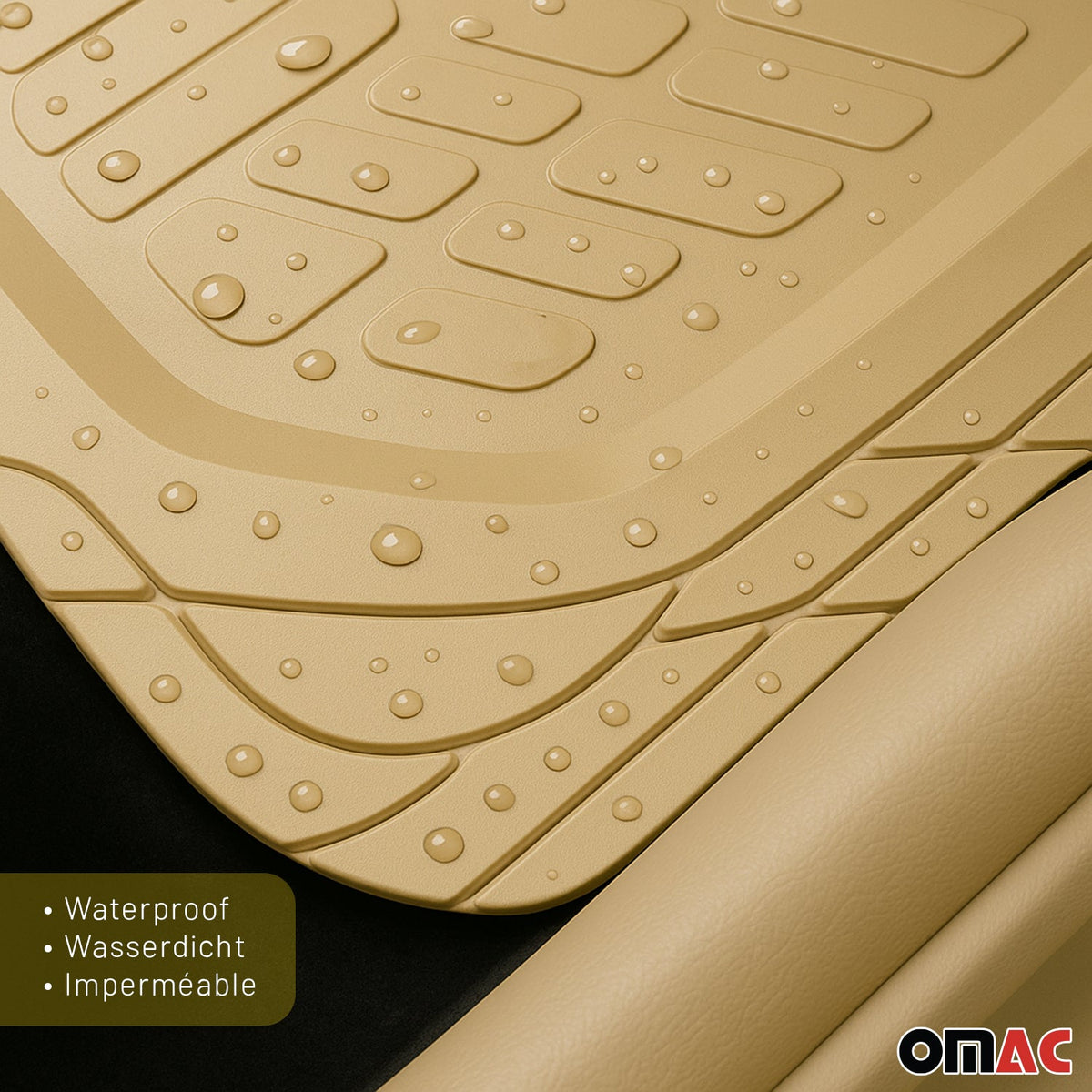 Fußmatten Automatten für BMW X5 3D Passform Hoher Rand Universal Beige