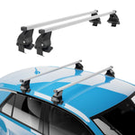 Menabo Dachträger für Mitsubishi Space Star mk2 2013-2016 Pre-FL 50kg Silber 2x