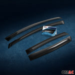 4x Windabweiser Regenabweiser für Hyundai Tucson III 2015-2020 Acryl Dunkel