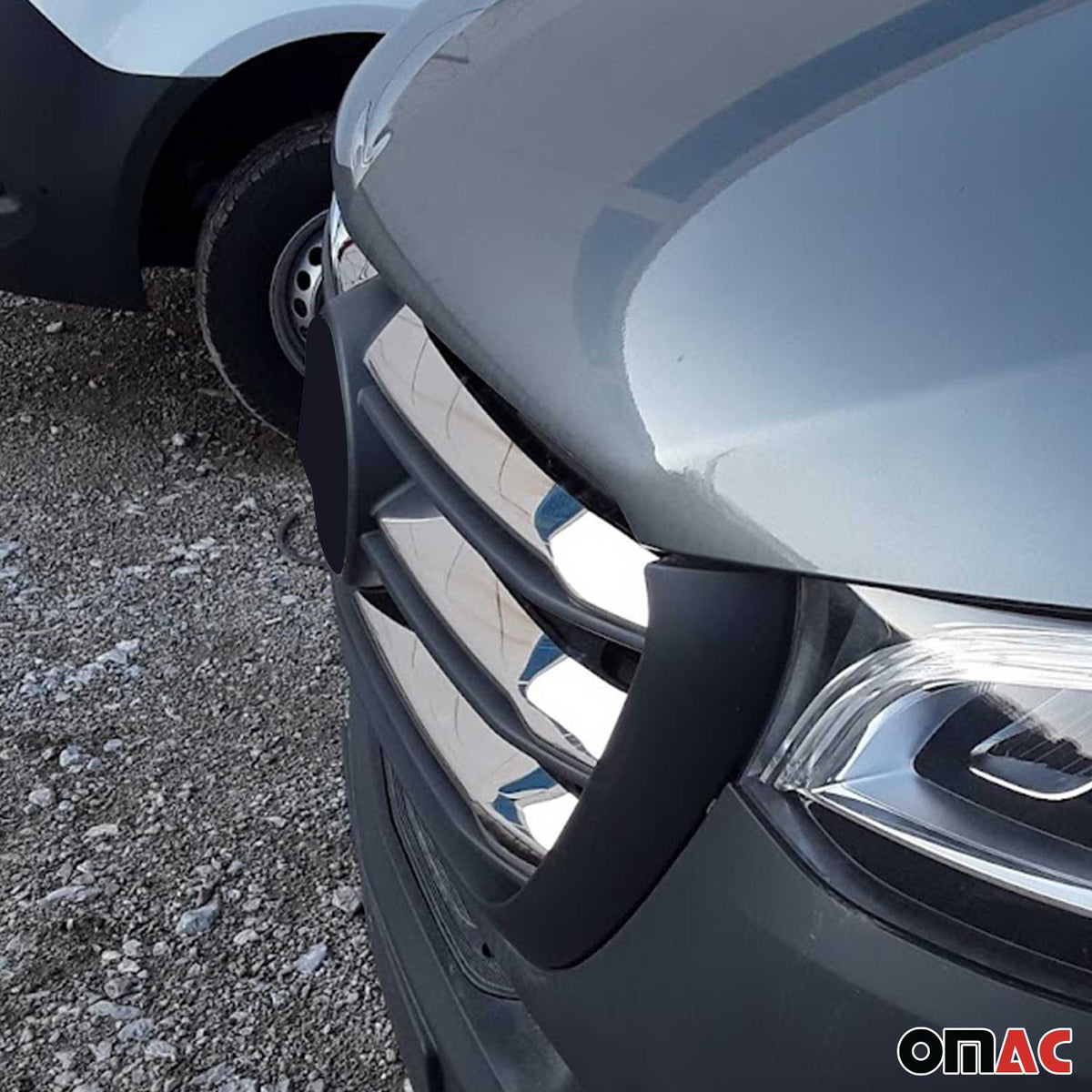 Kühlergrill Leiste Grillleisten für Mercedes Sprinter 2018-26 Edelstahl Chrom 6x