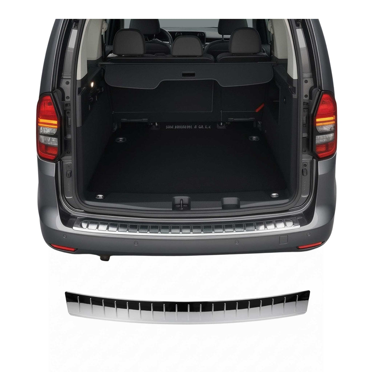 Ladekantenschutz Stoßstangenschutz für VW Caddy V 2020-2026 Chrom Edelstahl