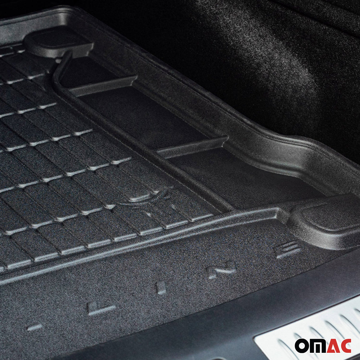 OMAC Gummi Kofferraumwanne für Tesla Model S AWD 2012-2026 TPE Laderaumwanne