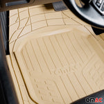 Fußmatten Automatten für Hyundai Tucson 3D Passform Hoher Rand Universal Beige
