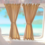 Sonnenschutz MAß Gardine Doppelhecktür für Fiat Ducato 2006-2026 Kurzer 6x Beige