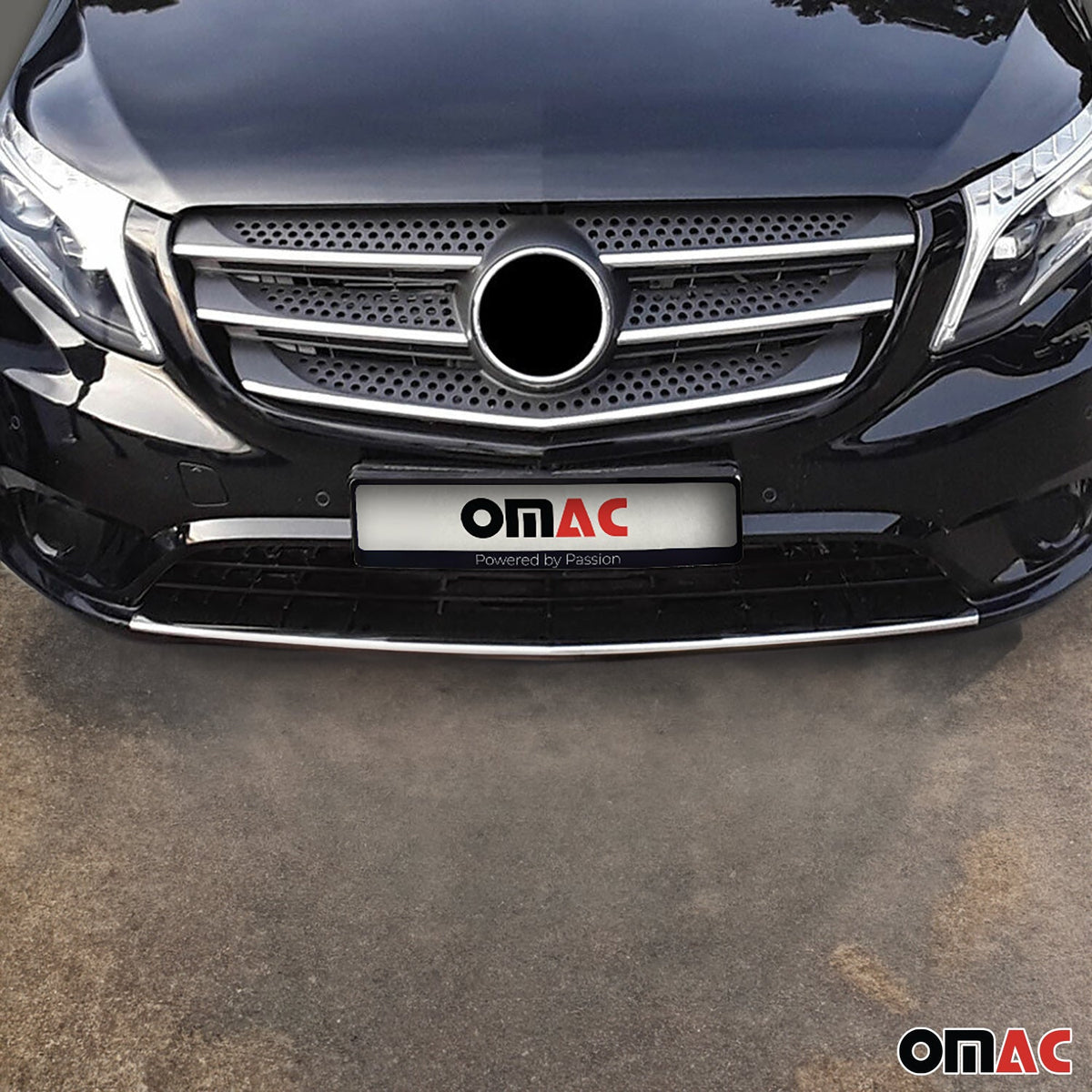 Kühlergrill Leisten Grillleisten für Mercedes Vito W447 2014-26 Edelstahl Chrom