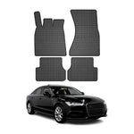 OMAC Gummi Fußmatten für Audi A6 C7 2011-2018 Automatten Gummi Schwarz 4tlg