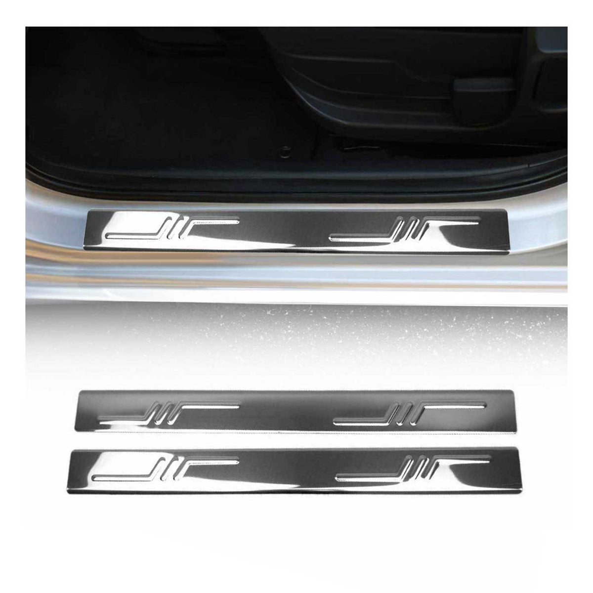 Einstiegsleisten Türschweller für Honda Civic Coupe Modelle 2005-26 Edelstahl 2x