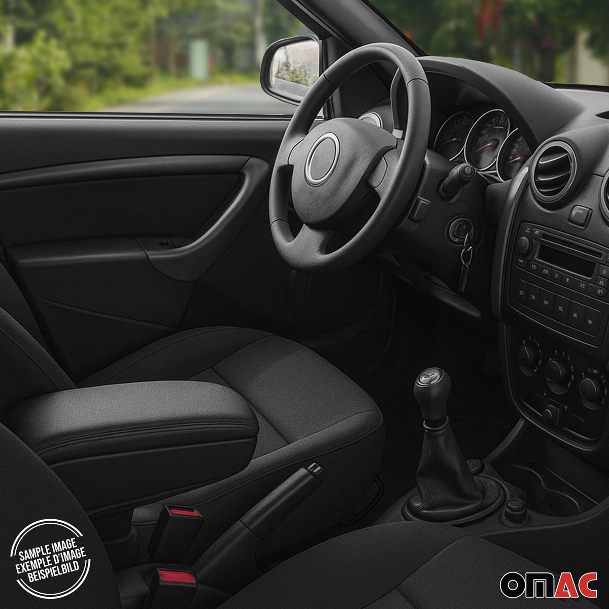 Mittelarmlehne Armlehne für Fiat Grande Punto Evo 2007-2024 PU-Leder ABS Schwarz