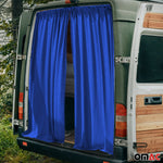 Maß Gardinen Sonnenschutz für Peugeot Traveller Heckklappe Vorhänge Dunkelblau