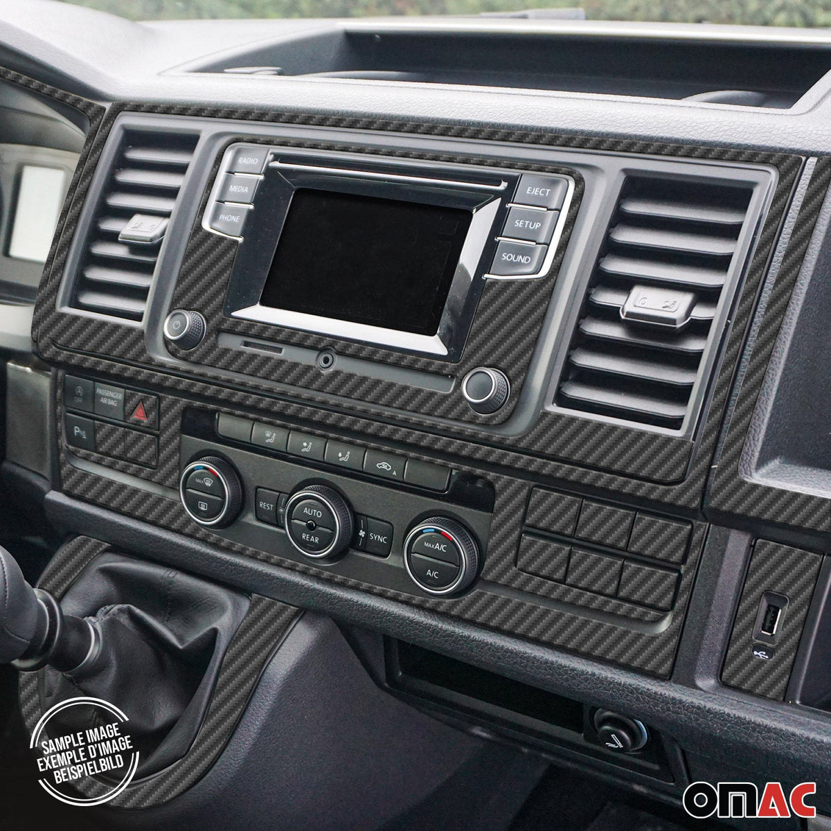 Innenraum Dekor Cockpit für Ford Transit Connect 2009-2014 Carbon Optik 32tlg