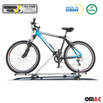 Fahrradträger Dachfahrradträger bis 17kg Aluminium Silber Fahrradhalter 2tlg