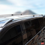 Dachreling + Dachträger Satz für Subaru XV 2012-2018 Langer Alu Silber