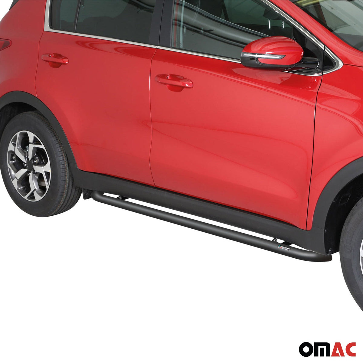 Stahl Seitenschweller Schwellerrohre für Kia Sportage 2016-2020 Schwarz