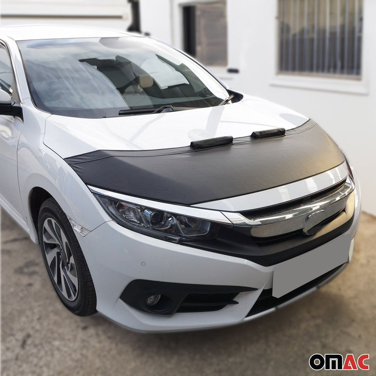 Haubenbra Steinschlagschutz Bonnet Bra für Hyundai Tucson 2015-2020 Schwarz Halb