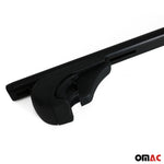 Dachträger Grundträger für Fiat Sedici 2005-2014 75kg Stahl Schwarz 2 tlg