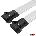 Dachreling + Dachträger SET für VW Caddy 2003-2015 Kurzer Aluminium Silber 4tlg