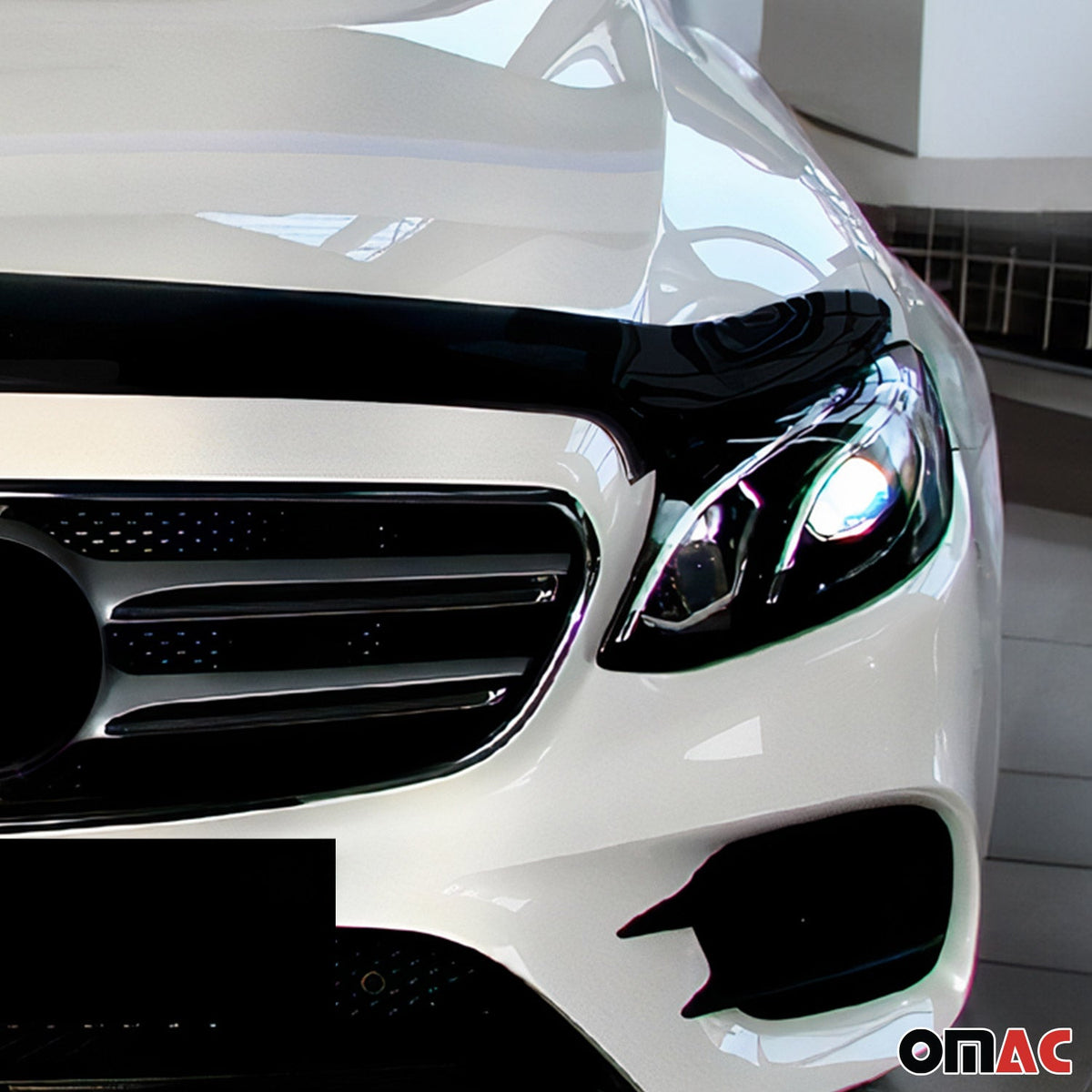 Motorhaube Deflektor Insektenschutz für Mercedes E Klasse W213 2016-2023 Dunkel