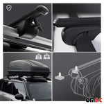 Dachträger für Mazda Premacy 2002-2004 Gepäckträger Grundträger Alu Schwarz 2x